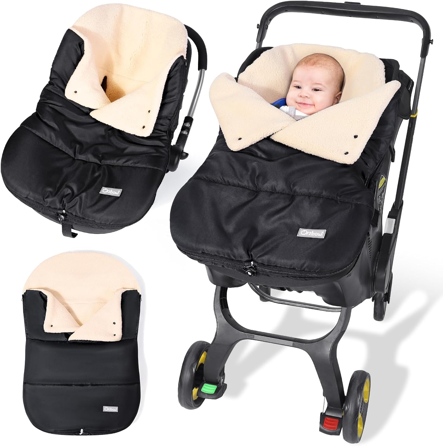 Orzbow Winter Car Seat Covers for Babies, Universal Baby Car Seat