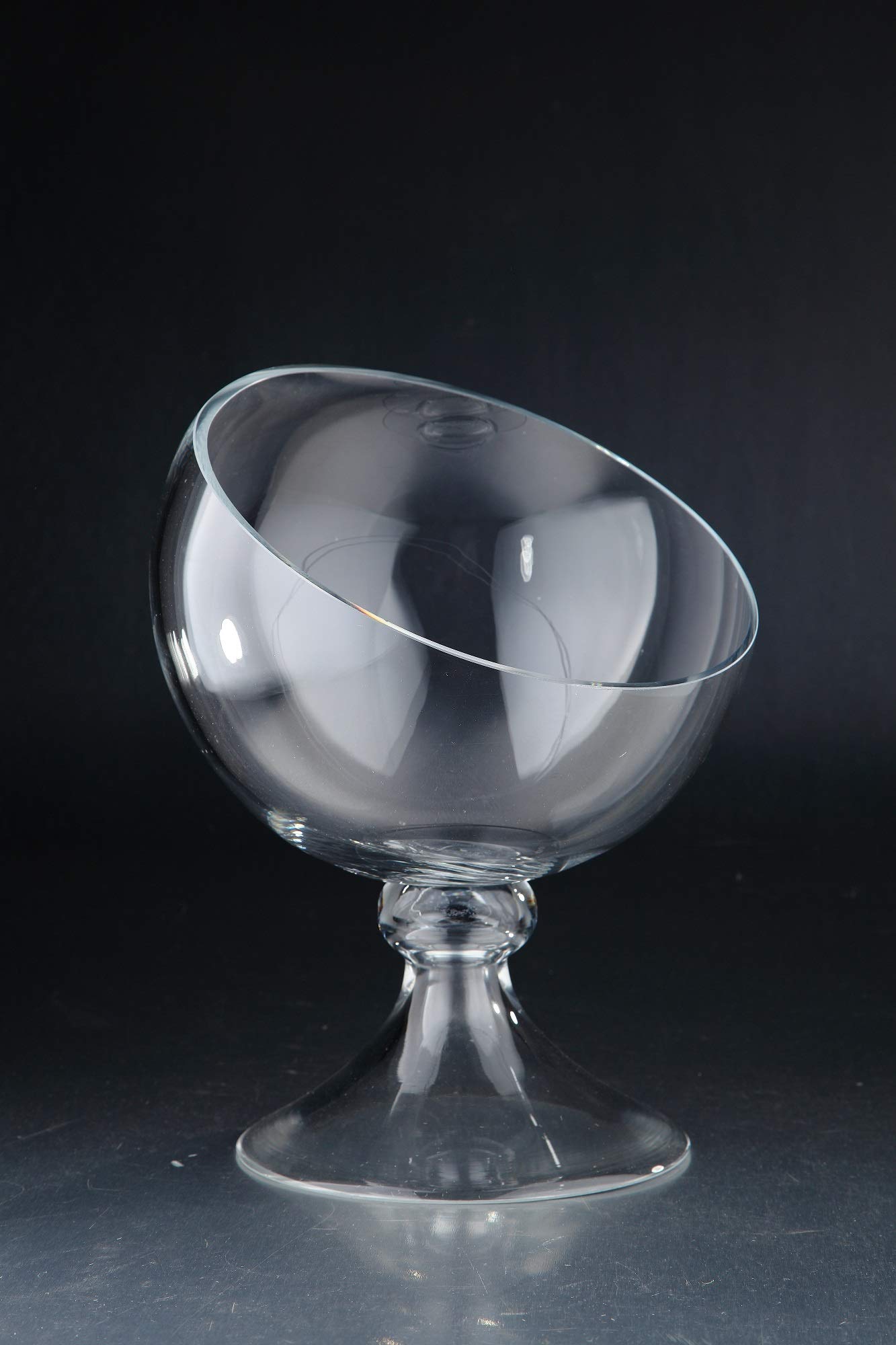 Vase en verre transparent snifter 33 cm CC Home Furnishings pour compositions florales