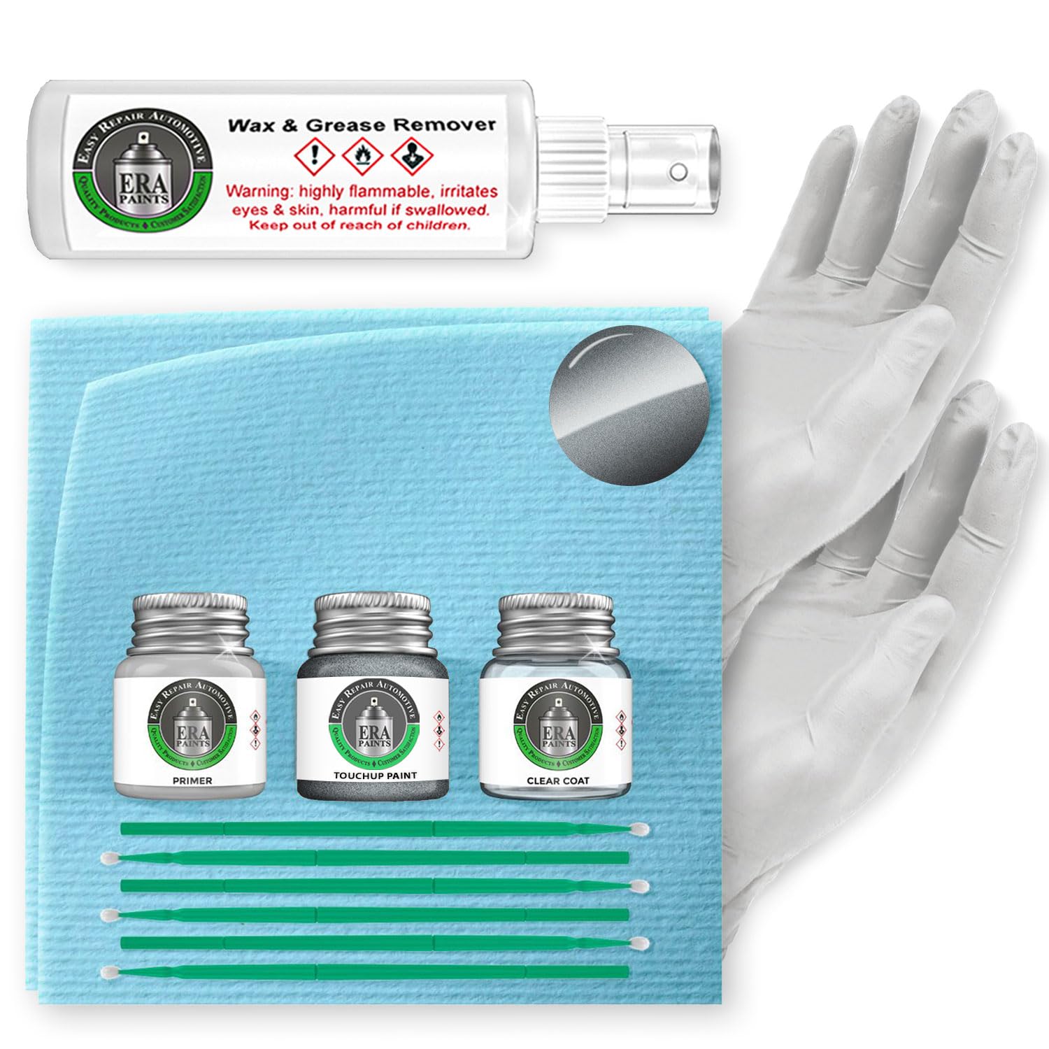 ERA Paints KAD - Gun Metallic for INFINITI Exact Match Automotive Touch Up Paint Jar - Pro Kit