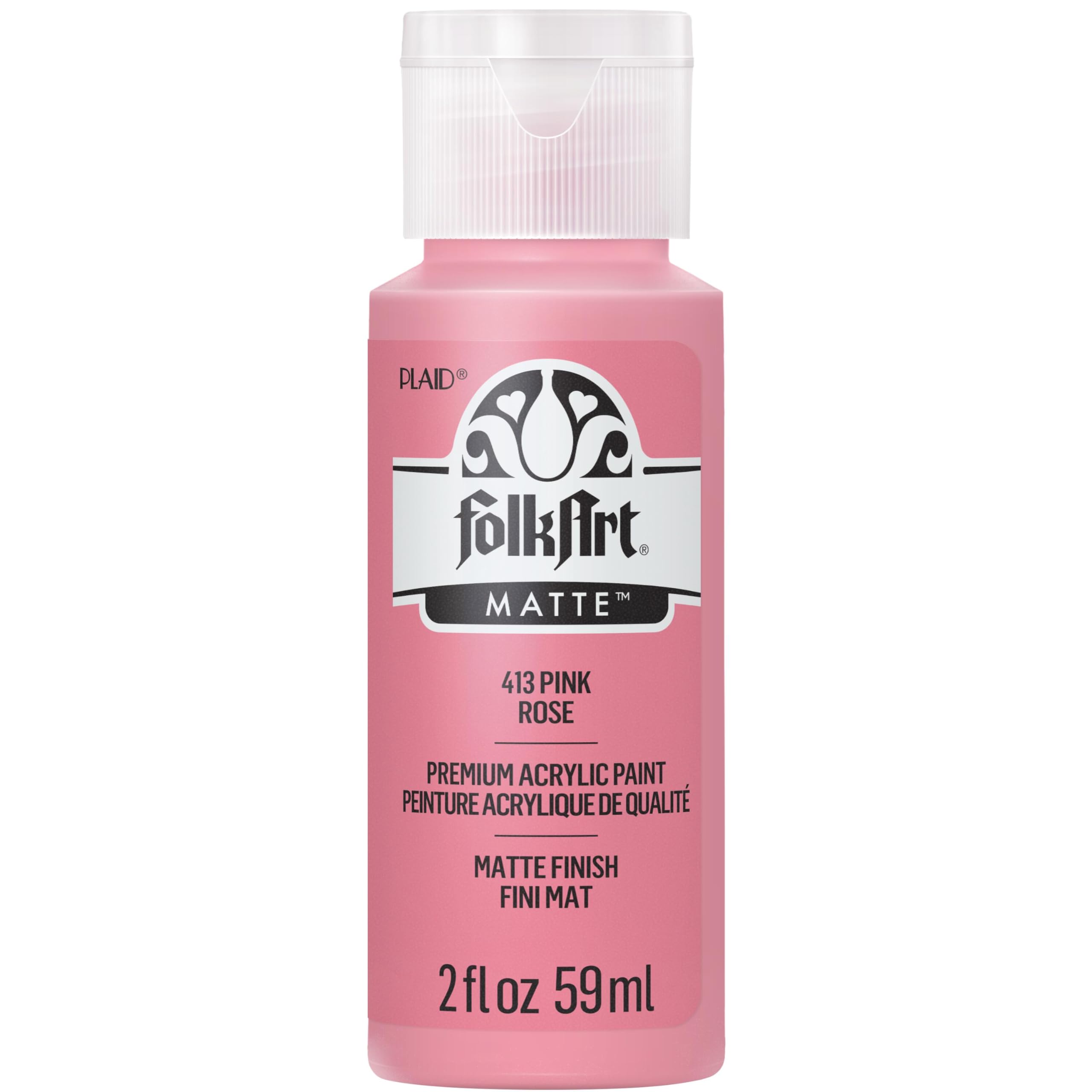 FolkArt Acrylic Paint in Assorted Colors (2 oz), 413, Pink Balloon