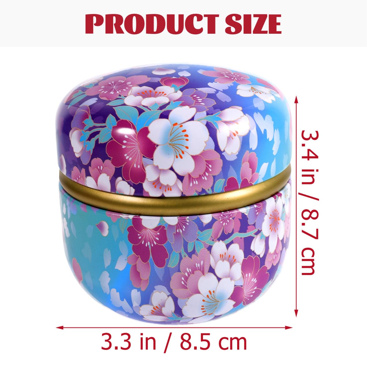 Set di 4 Barattoli in Latta Decorativi per Biscotti e Caramelle