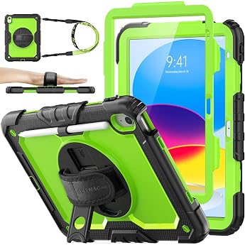 SEYMAC stock Case for iPad A16 11th/10th Generation 11/10.9 Green