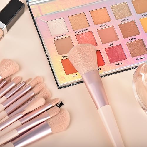 Miniatura 6 de Zero Degree - Juego de 15 brochas de maquillaje de alta calidad, base sintética, correctores de polvo, sombras de ojos, brochas de maquillaje con