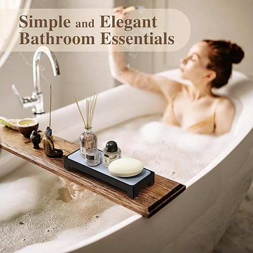 Miniatura 7 de EnjoyNest - Organizador para fregadero, 2 unidades, organizador de fregadero de secado instantáneo para fregadero de cocina, baño, encimera, estante