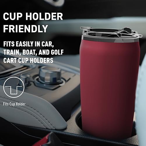 Miniatura 5 de Taza de café de 20 onzas, XL a prueba de derrames, de acero inoxidable de doble pared aislada al vacío, mantiene los sabores verdaderos, vaso de