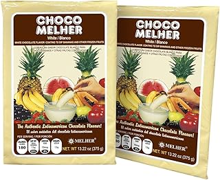 CHOCOMELHER Blanco - 2 Pack Milk White Chocolate Melts for Chocobananos - Coating Chocolate - Best to Cover Frozen Bananas...