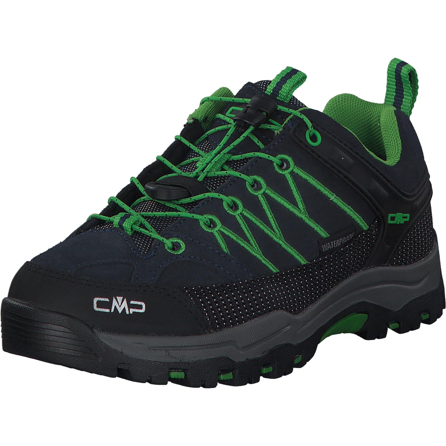 Cmp Boys Bleu Low Hiking Trainers For Children Rigel Waterproof