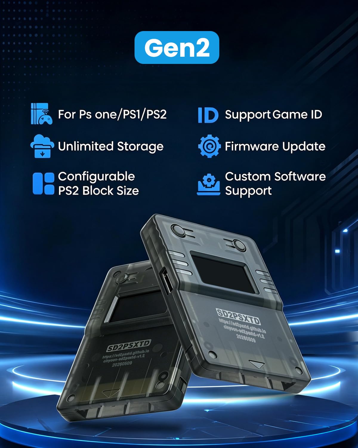 Amazon.com: JZW-Shop Sd2psXtd Memory Card Compatible with PS2/PS1