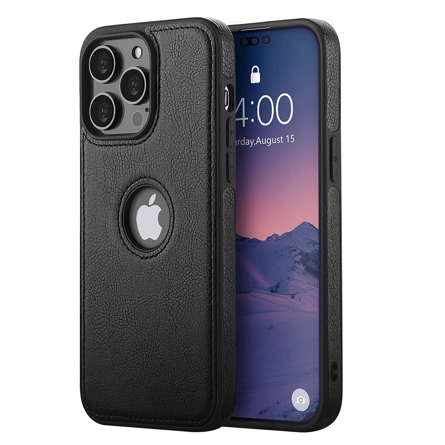 LIRAMARK PU Leather Flexible Back Cover Case Designed for iPhone 14 Pro (6.1 inch) (Black) (B0BFQRQKN5) Amazon Price History, Amazon Price Tracker