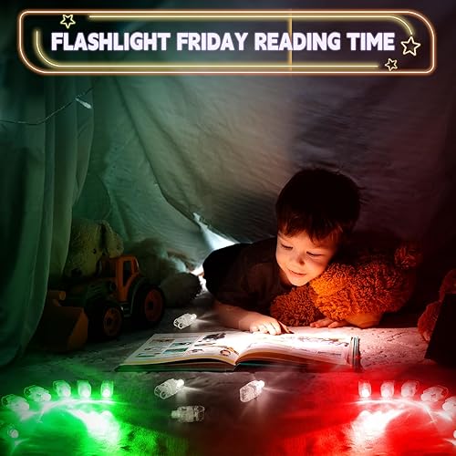 Miniatura 4 de Luces California Cade Electronic, luces de dedo de LED brillante Rave Laser, juguetes surtidos, paquete de 48