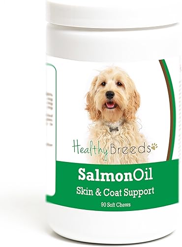 Miniatura 10 de Healthy Breeds Golden Retriever - Aceite de salmón masticable suave, 90