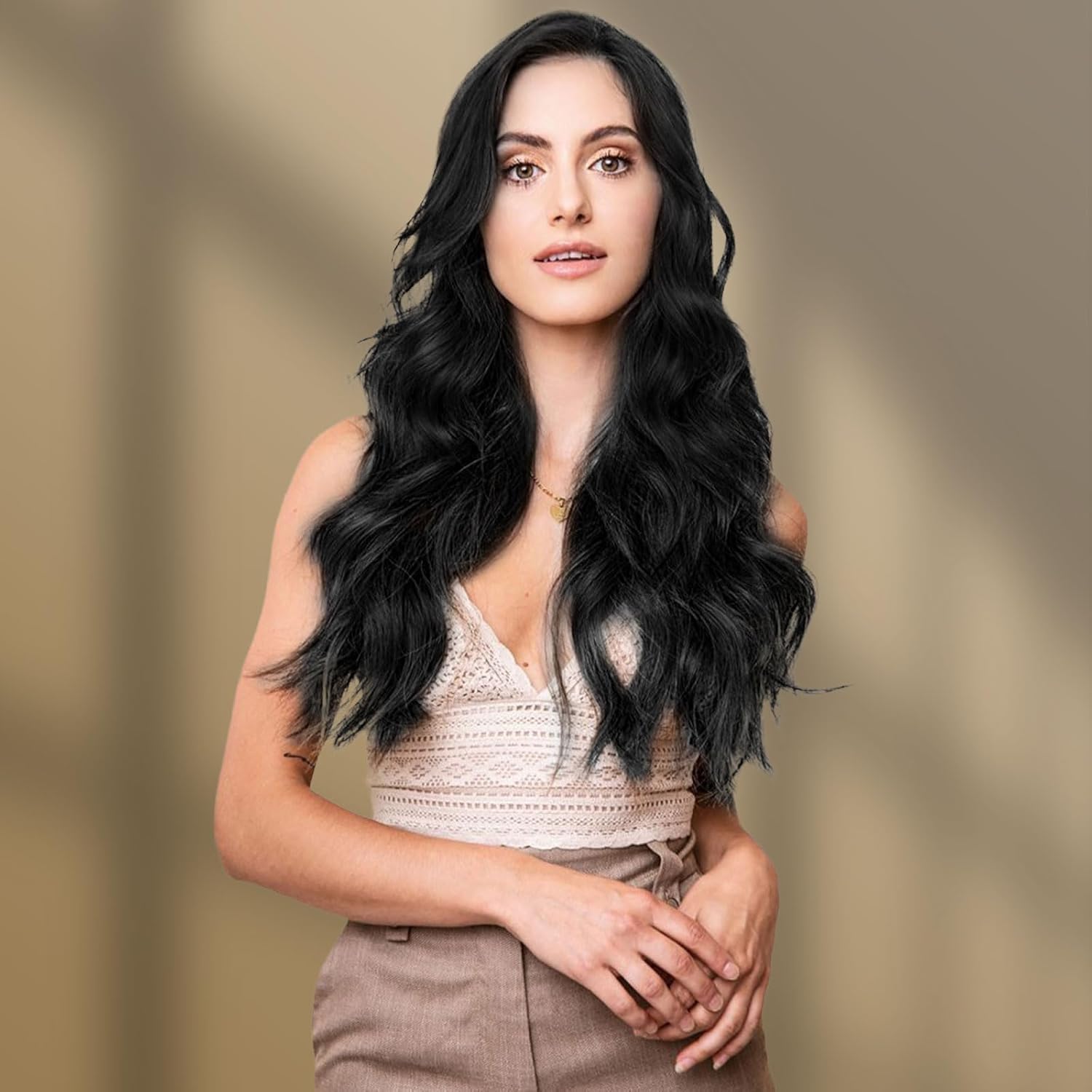 Long Wavy Black Wig For Women Girls 27 Inch Long Curly Full Hair Wavy Heat-Resistant Wig Cosplay Costume Charming Wig For Daily Carnival Fasching Soft_voghion.com