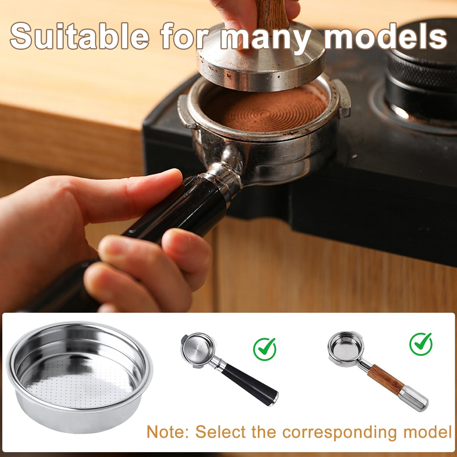 Filtro Caffè In Acciaio Inox 51mm - Riutilizzabile A Parete Singola Per Macchina 4 Tazze