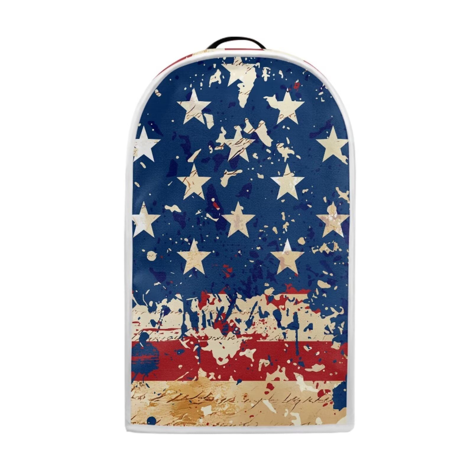 Talayituse Star American Flag Print Blender Dust Cover, 4th of July Fingerprint Protection Cover for Stand Mixer or Coffee Machine, Home Kitchen Appliance Covers for Stain Dust Resistant Supplies