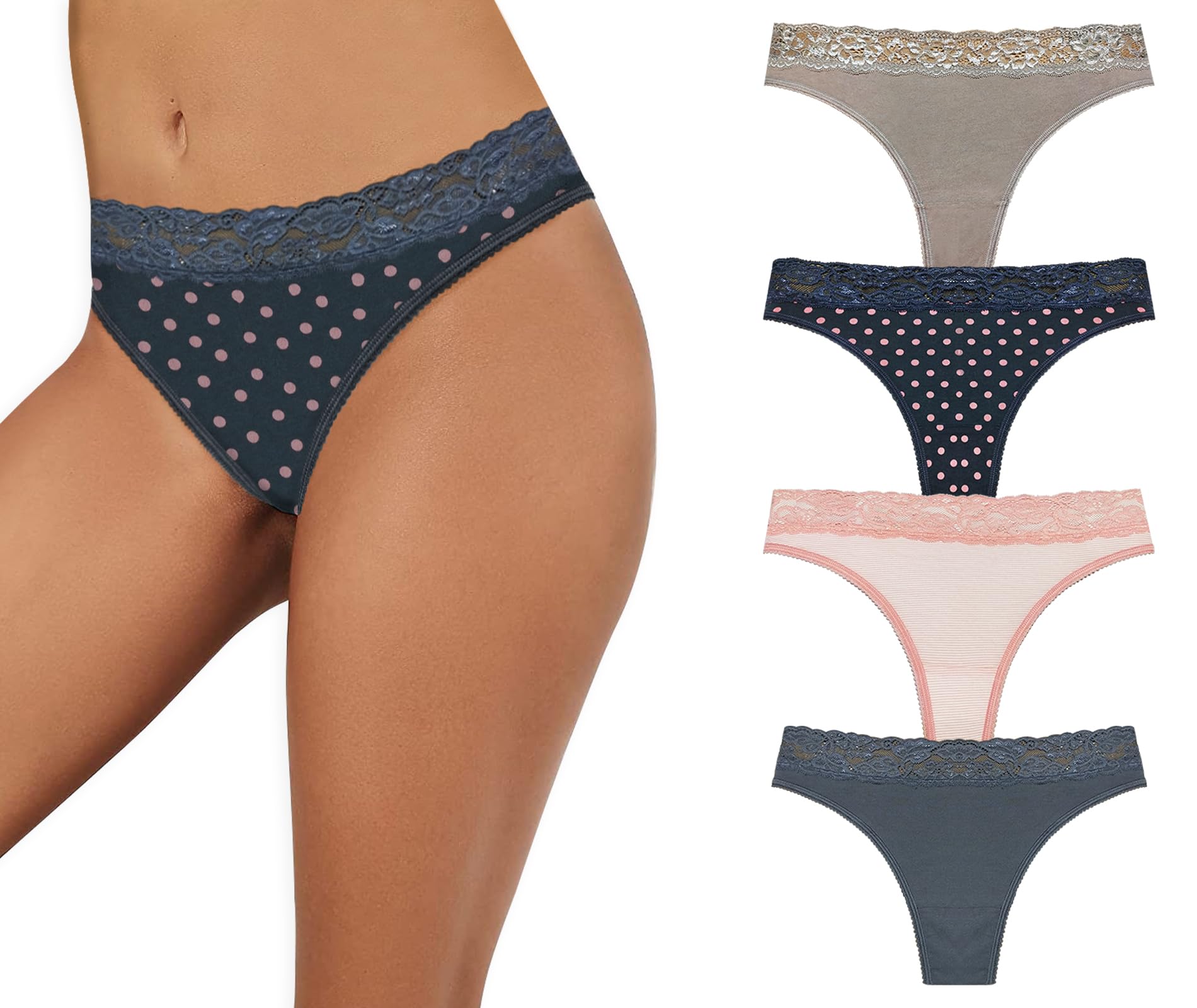 pepperika Thongs Panty For Women Sexy Thongs For Women (Random Colors And Prints)-picture-16