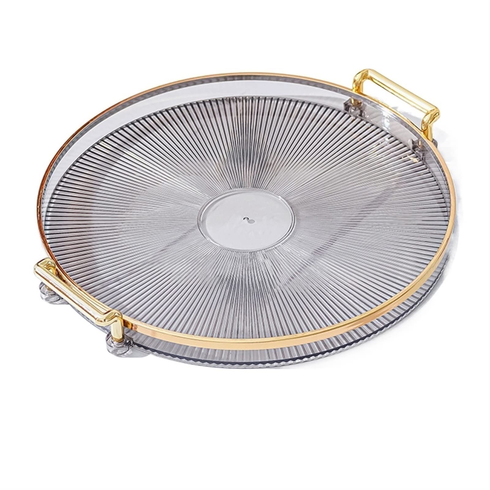 Prettiee Round Breakfast Serving Tray – Detive Dessert Platter for Kitchen Bedroom & Bathroom – Slish Food & Vani – Ideal for Home Decor & Gifts (3)