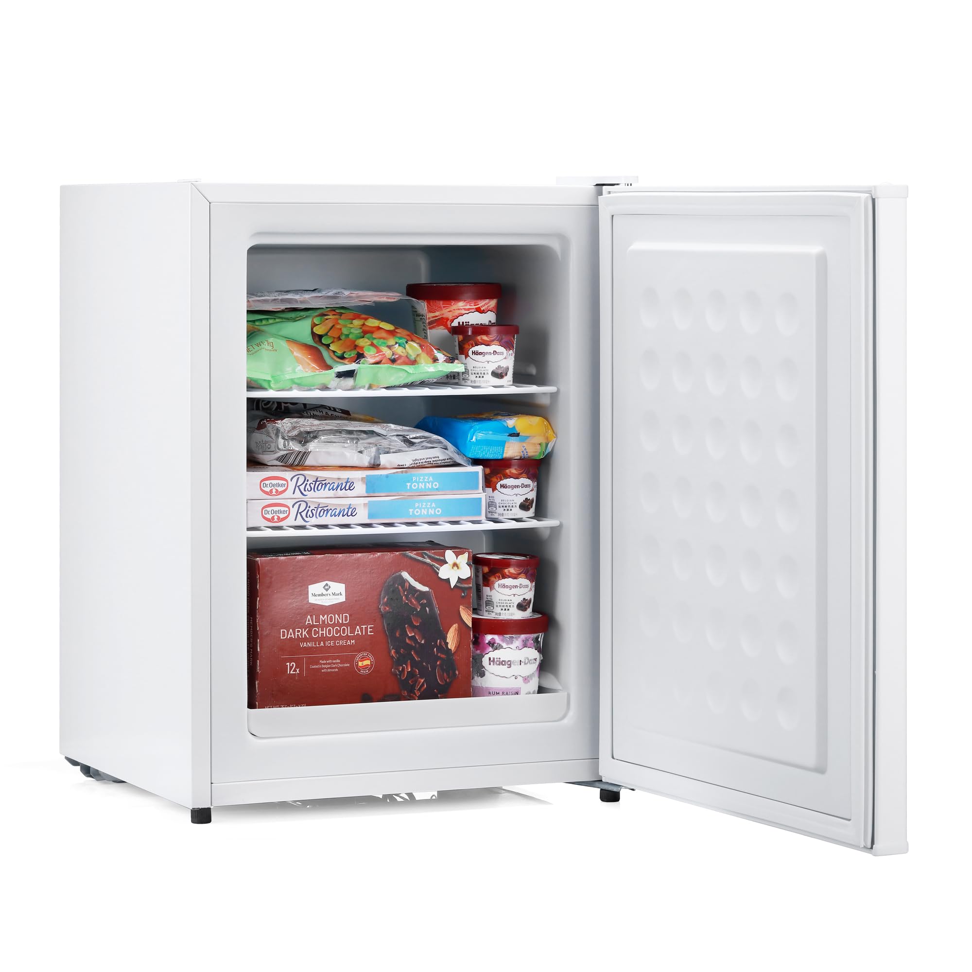 Subcold Eco60F Mini Freezer | 4-Star Table Top Unit | Energy-Efficient Appliance with Adjustable Thermostat & Reversible Door | Customisable Storage Removable Shelf (White) - 3
