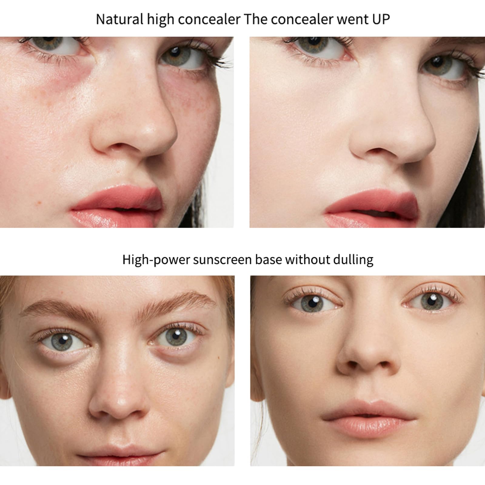 CC Cream With SPF 50 - Base de cobertura completa, poros invisibles, tono de piel uniforme, cubre imperfecciones, hidratante, transpirable, ligera, de larga duración, impermeable, mate (natural) 4