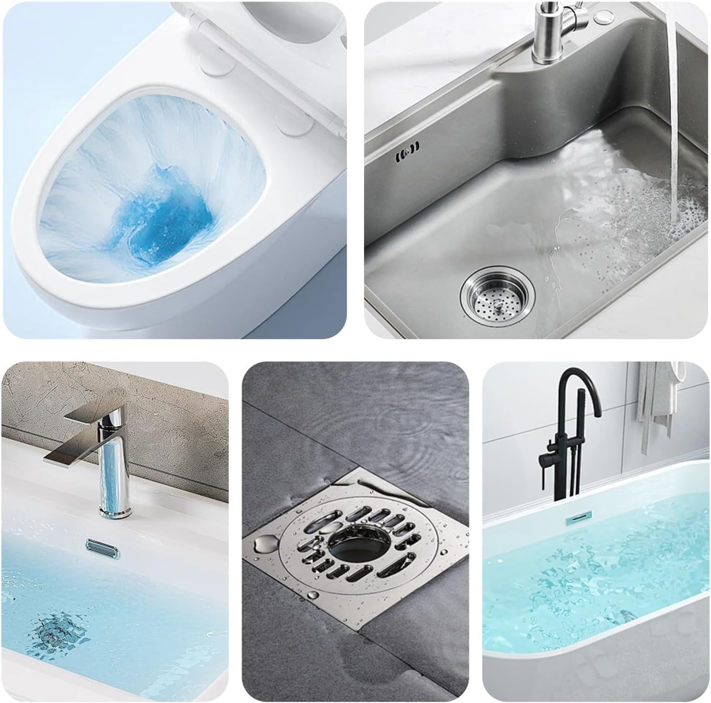 Desatascador WC a Presion con 4 Cabezas de Pistón, Desatascador Tuberias Profesional con Aire Comprimido, Desatascador Aire Comprimido, Bomba de Desatasco, para Inodoro, Lavabo