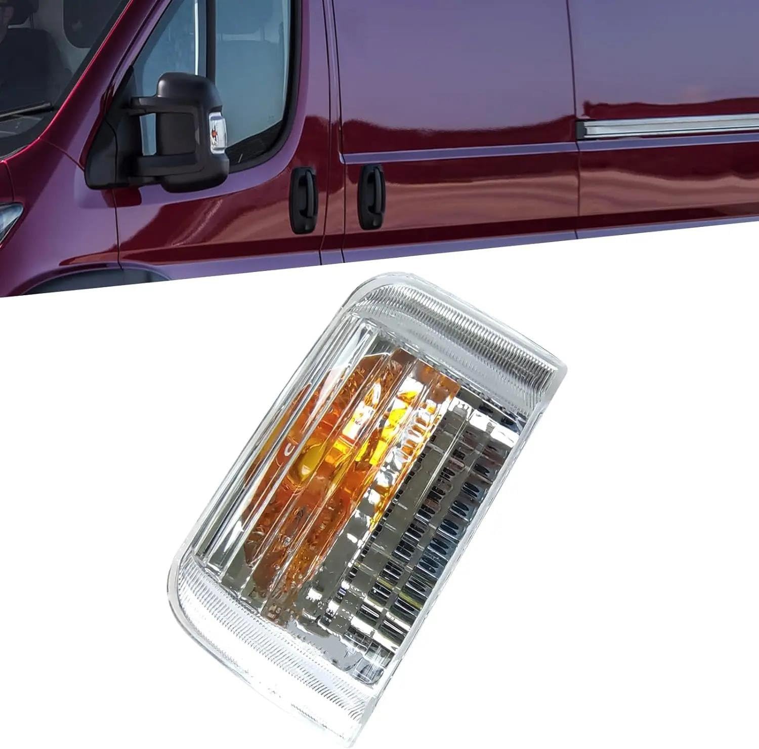 Indicatore di direzione per Fiat Ducato 2006-2019 Indicatore di direzione Sinistro Indicatore di direzione specchietto retrovisore Indicatore di direzione