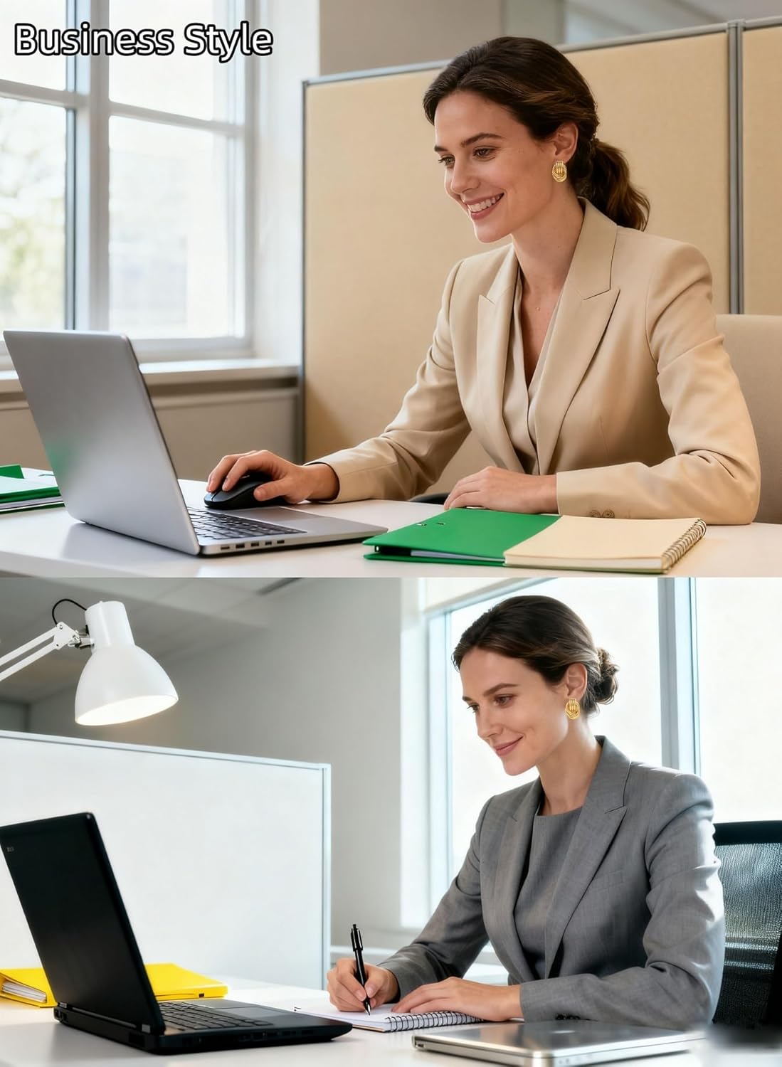 Trendy Gold Knot Earrings for Women Chunky Statement Drop Dangle Earrings - Image 9