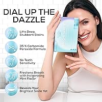 Vista 4 de Venus Visage Kit de blanqueamiento de dientes con dispositivo de luz LED y repuestos de jeringa de gel (paquete de 8) – Incluye 3 bolígrafos de gel