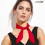 SUOSDEY Women Silk Feeling Scarf, 27.5" Square Satin Head Bandana Wrap Neck Scarf Lightweight