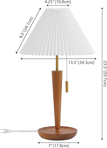 Miniatura 2 de SAFAVIEH Lighting Collection Ronny - Lámpara de mesa con acabado de madera (bombilla LED incluida)