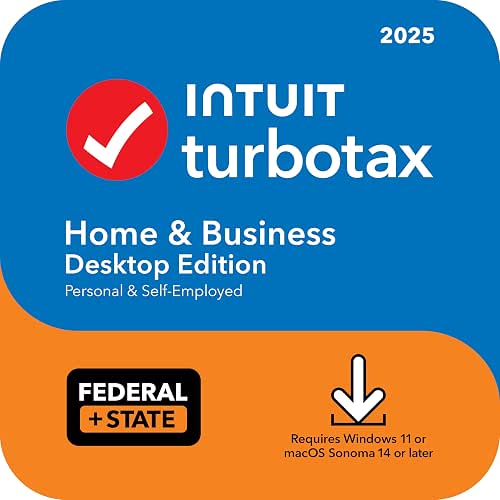 TurboTax Home & Business Desktop Edition 2025, Federal & State