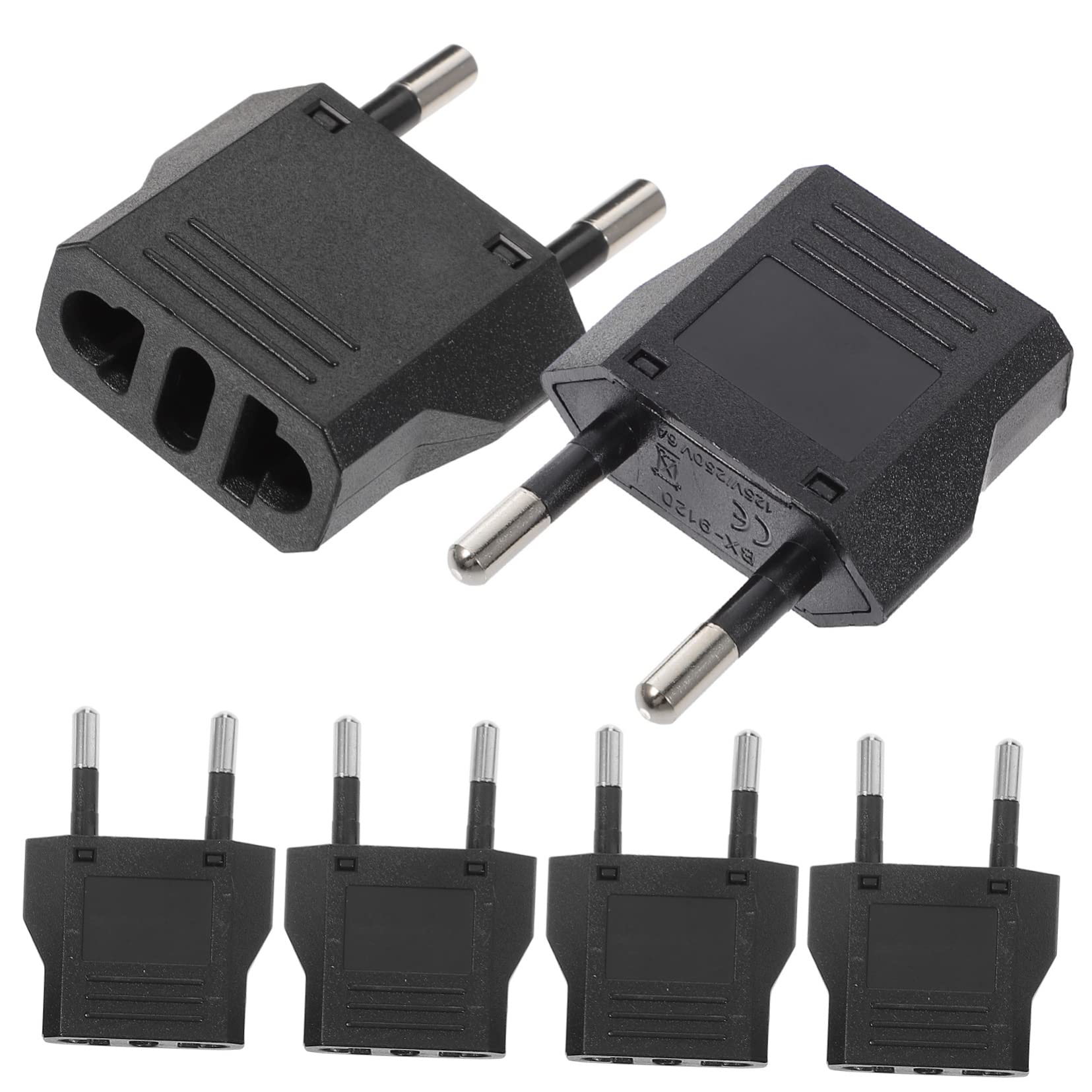 NUOBESTY 5 Set Adattatore Viaggio Us Compatto Per Elettrodomestici Per All Estero E Uffici Internazionali 6 Pezzi*5