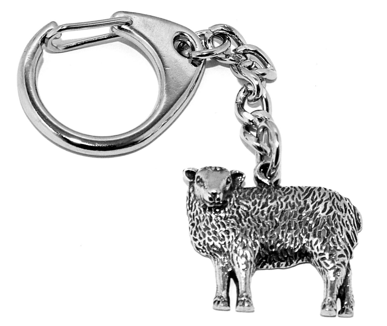 Westair Sheep Pewter Keyring (Comes in Gift pouch, Made in The UK)