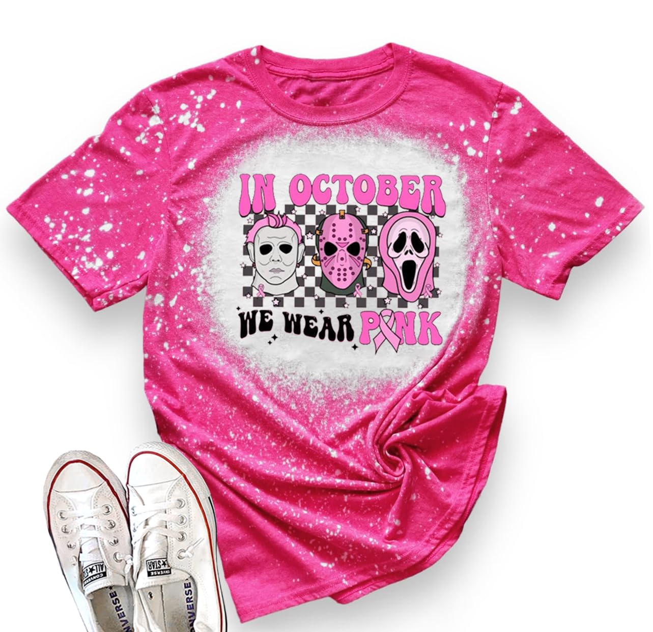 YZMIBreast Cancer Shirts for Women Breast Cancer Awareness Shirt Pink Ribbon Tee Tops