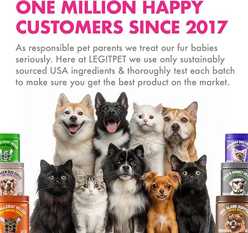 Miniatura 7 de LEGITPET Golosinas probióticas para gatos con prebióticos  Apoyo digestivo masticables suaves con calabaza y papaya  Apoya la salud intestinal, la