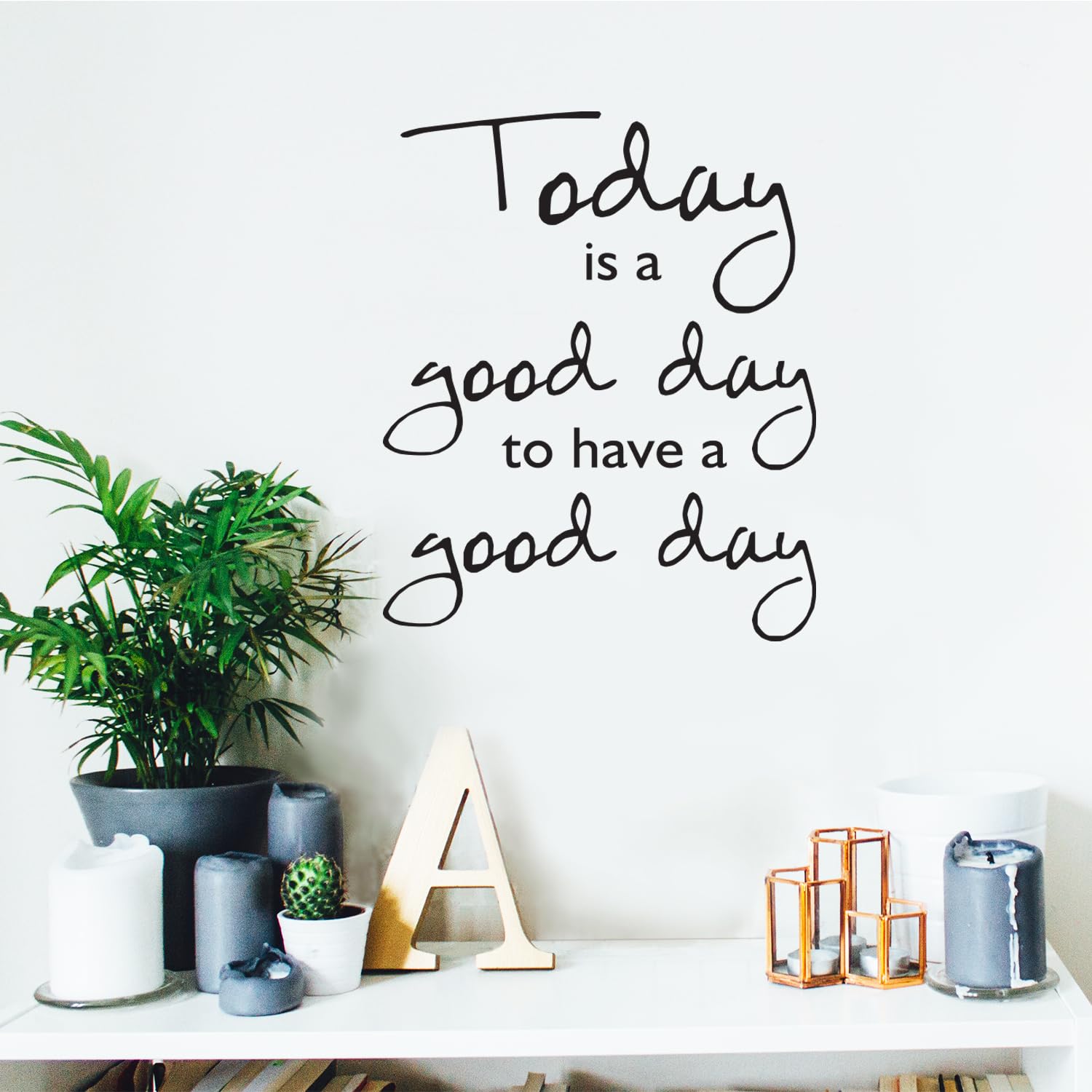 シルバーバングル「Yes. Today is a very good day…」 Amazon.com: Today is A Good Day to Have a Good Day - Inspirational