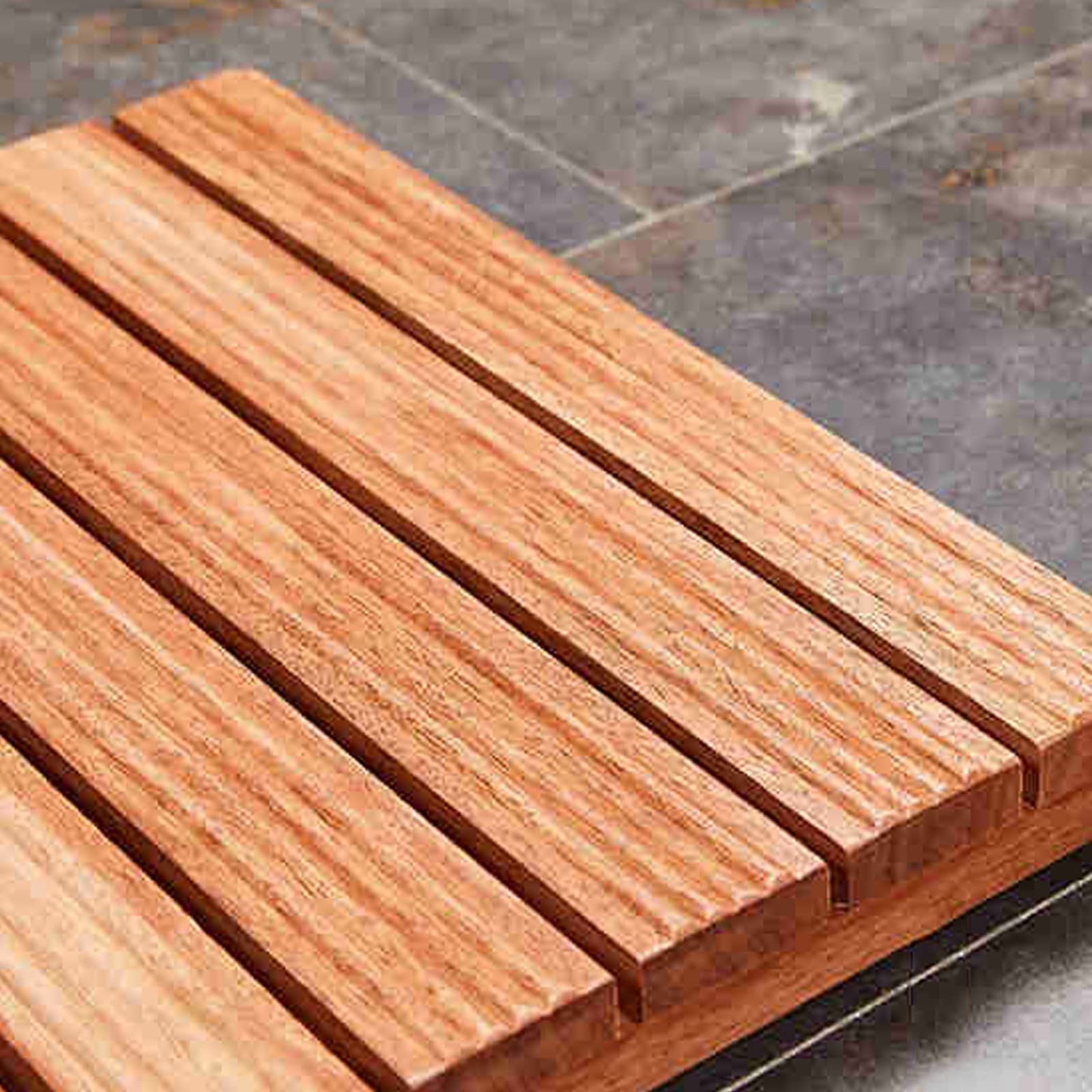 Alfombra de baño de madera de bambú | Alfombra de baño de bambú de varios tamaños para ducha y spa(30 x 50 cm, 12 x 20 pulgadas)
