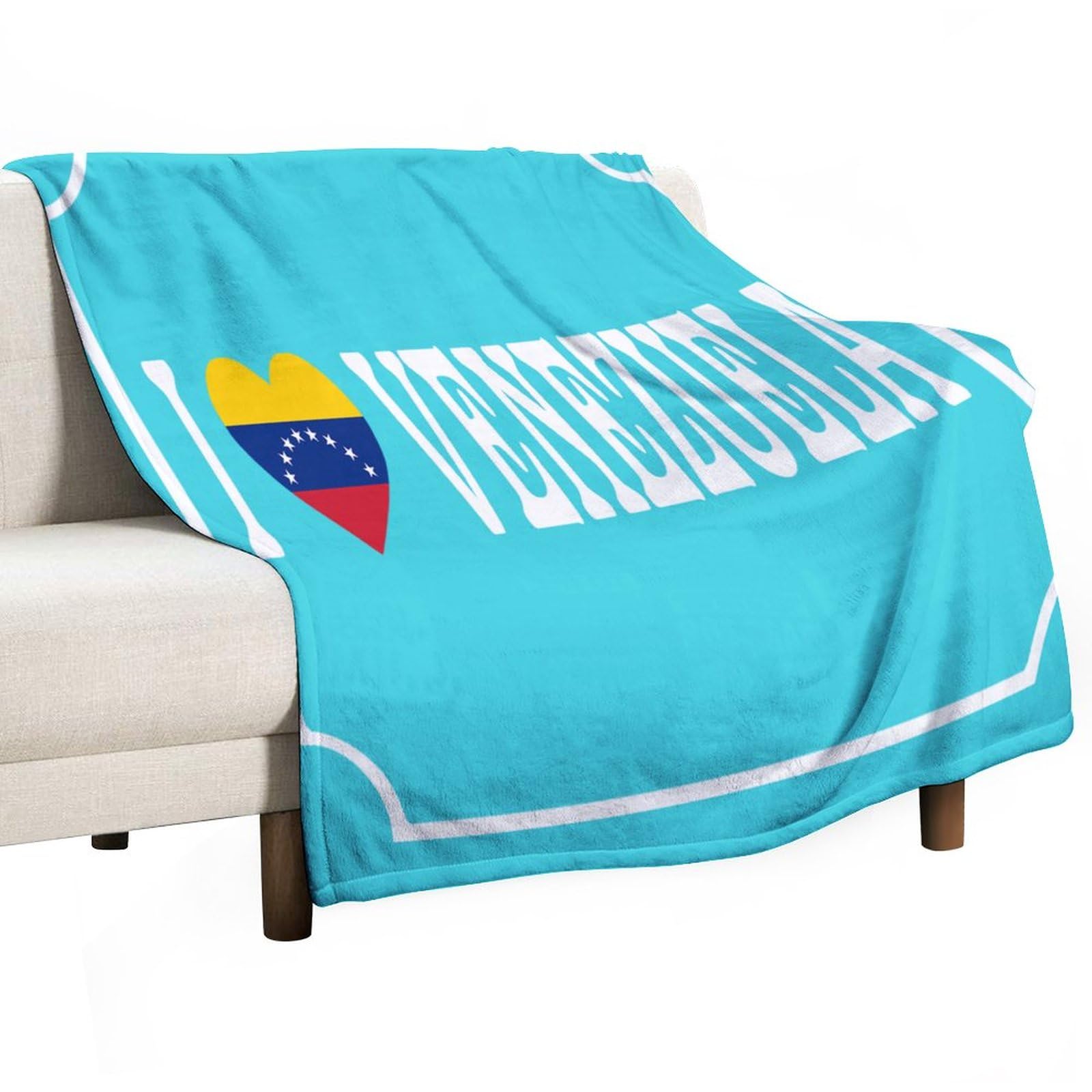 Plaid polaire en flanelle drapeau Venezuela pour réchauffer vos soirées d'hiver