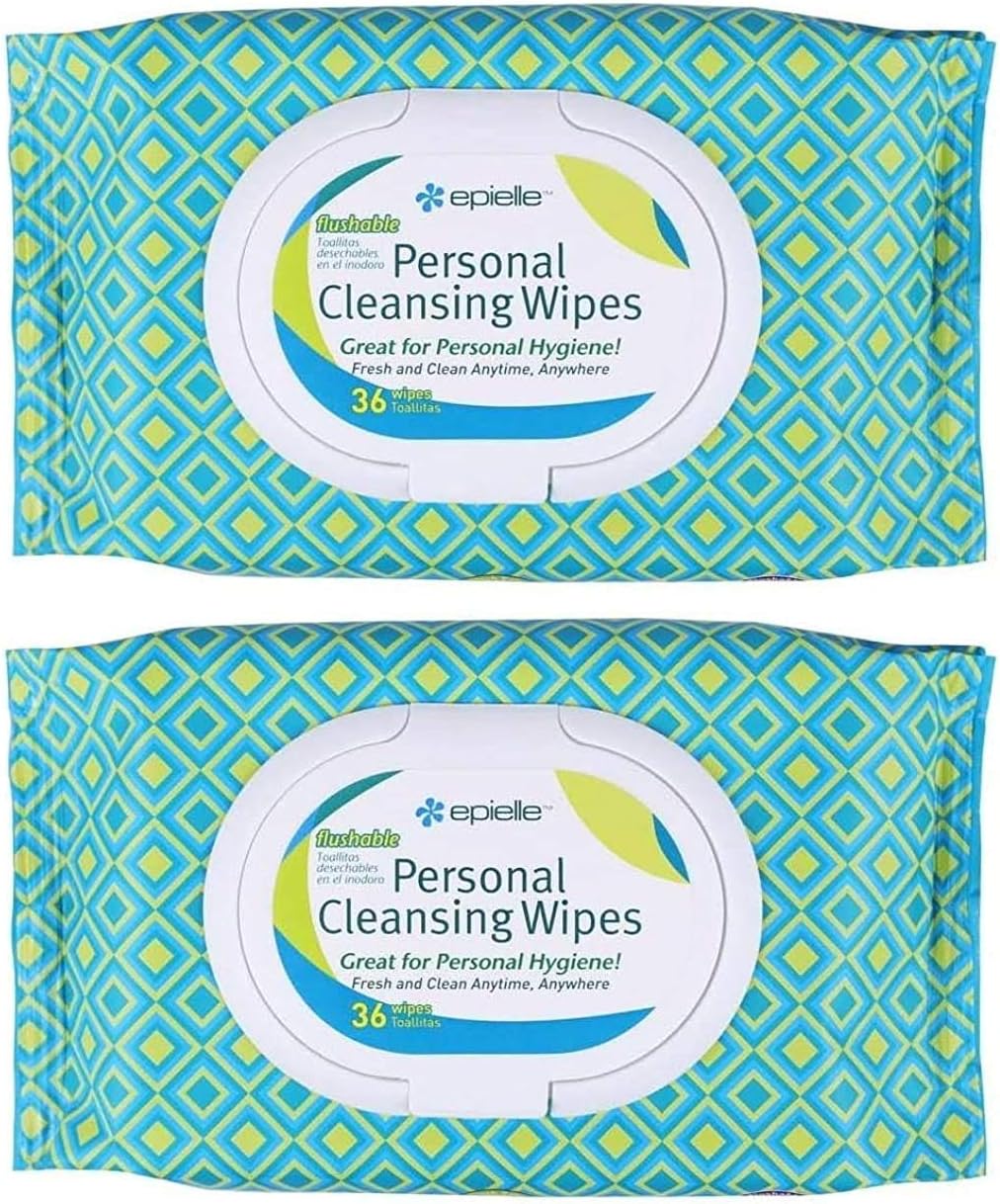 Epielle Personal Cleansing Wipes Natural Ingredients
