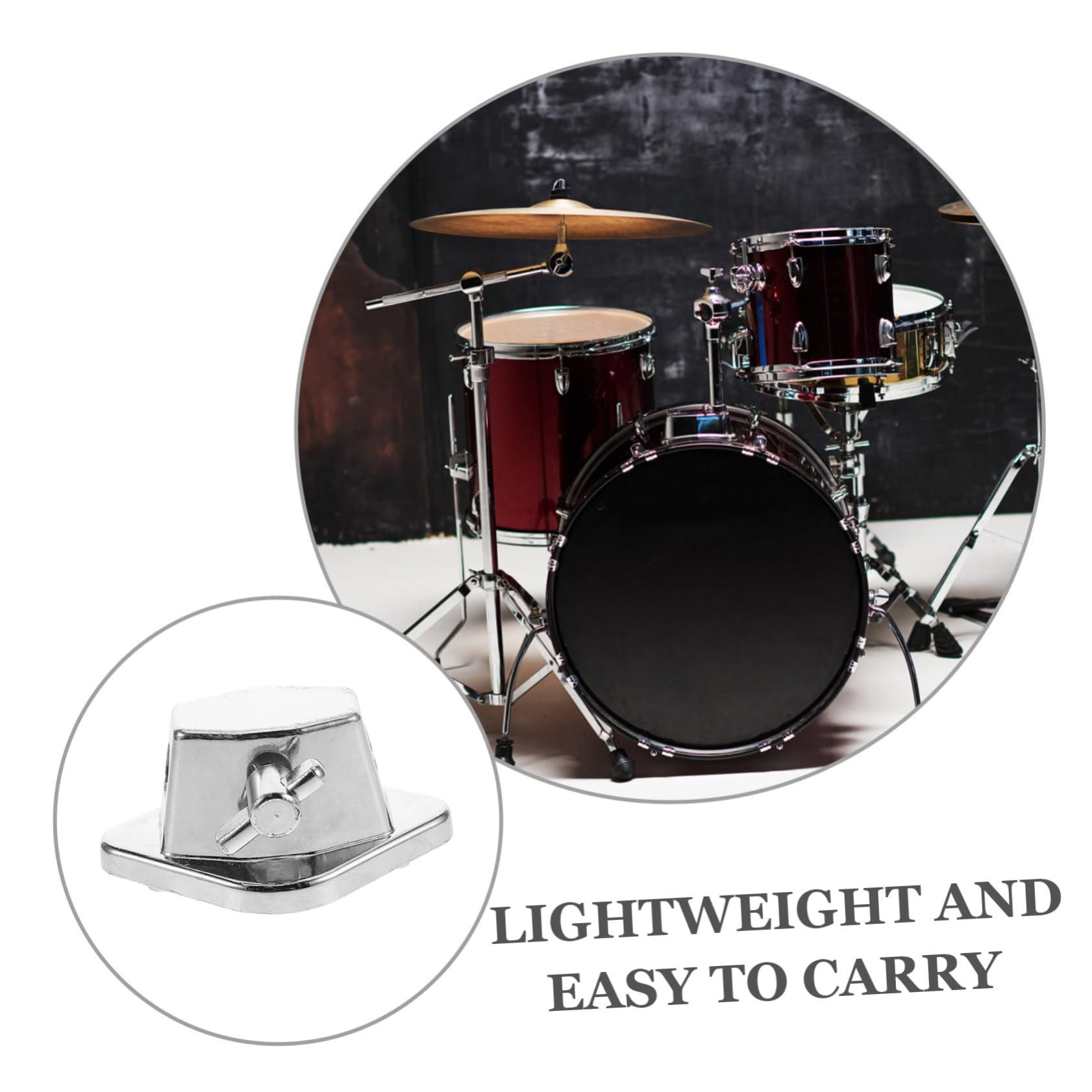 Staffa di Montaggio per Tom Drum in Lega Argento Regolabile e Portatile, Gambe del Rack per Batteria Adatte a Percussioni Professionali e Principianti