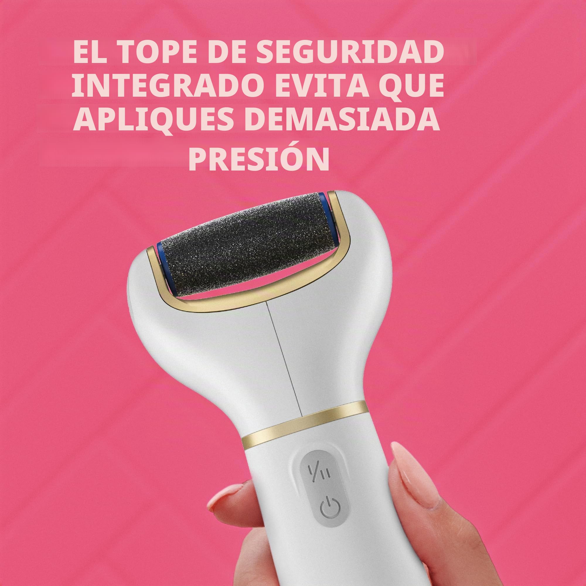 Amope Pedi Perfect - Lima electrónica para pies, regular gruesa