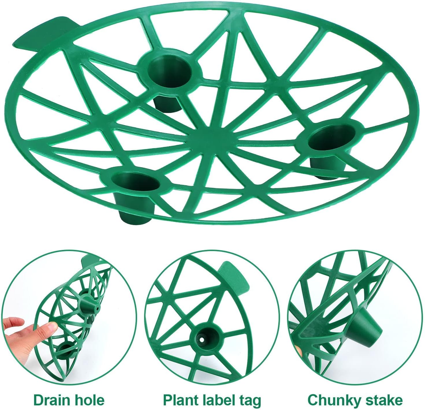 20 Pack Melon Cradle Plant Melon Supports Cages Cradles Trellis Garden Harvest Basket Protector for Watermelon, Cantaloupe, Pumpkins, Strawberries Avoid Ground Rot