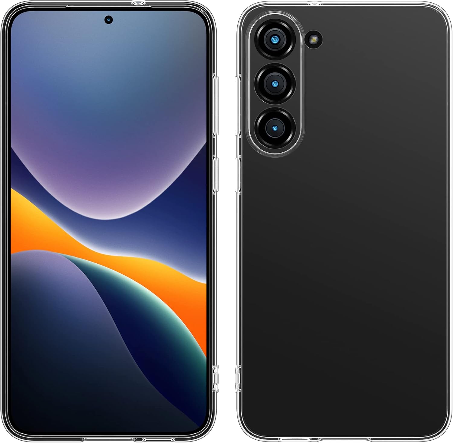 kwmobile Case Compatible with Samsung Galaxy S23 Plus Case Clear Cases Soft Slim Flexible