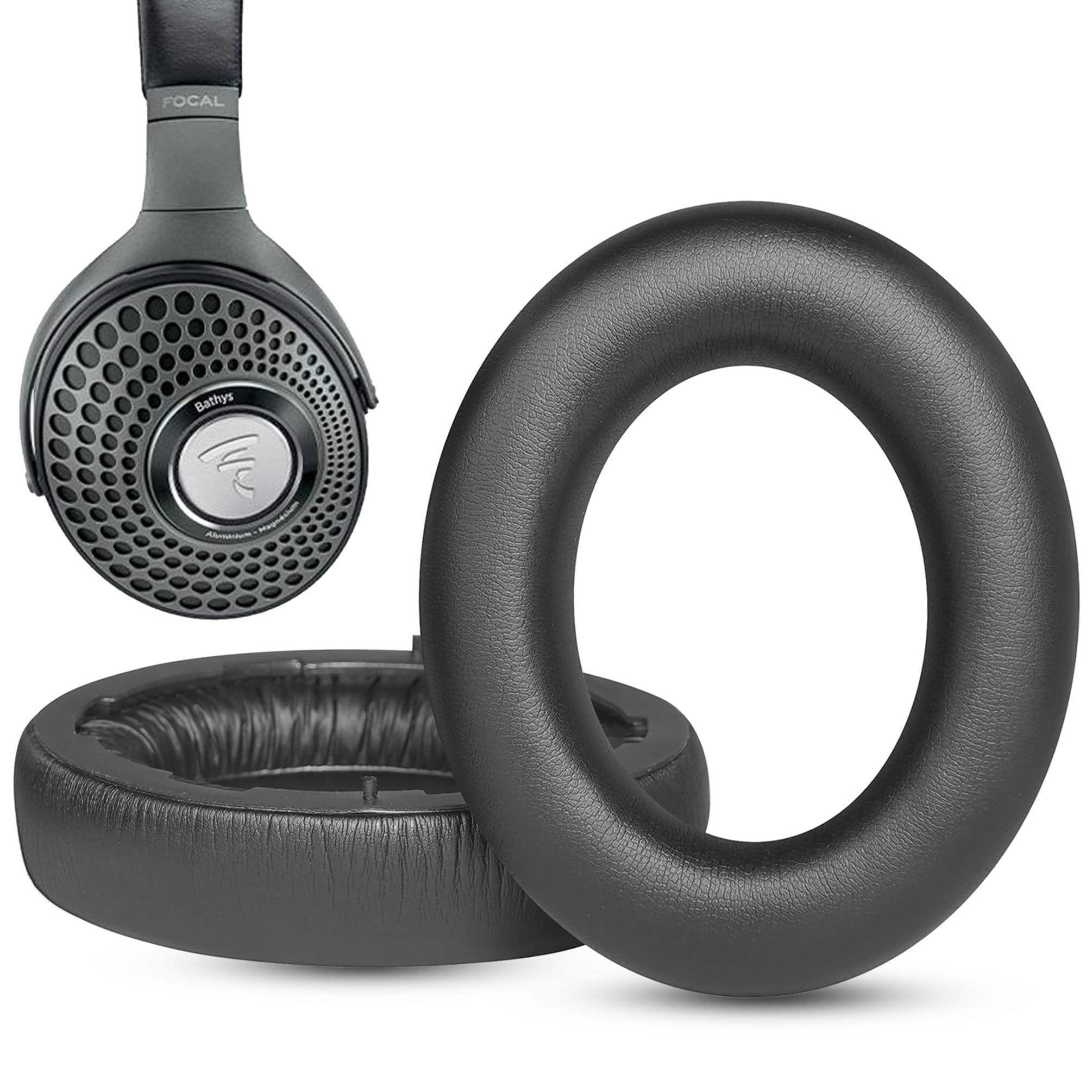 earpads replacement compatible with focal bathys high-fidelity-bluetooth headphone,enhanced comfort & noise isolation