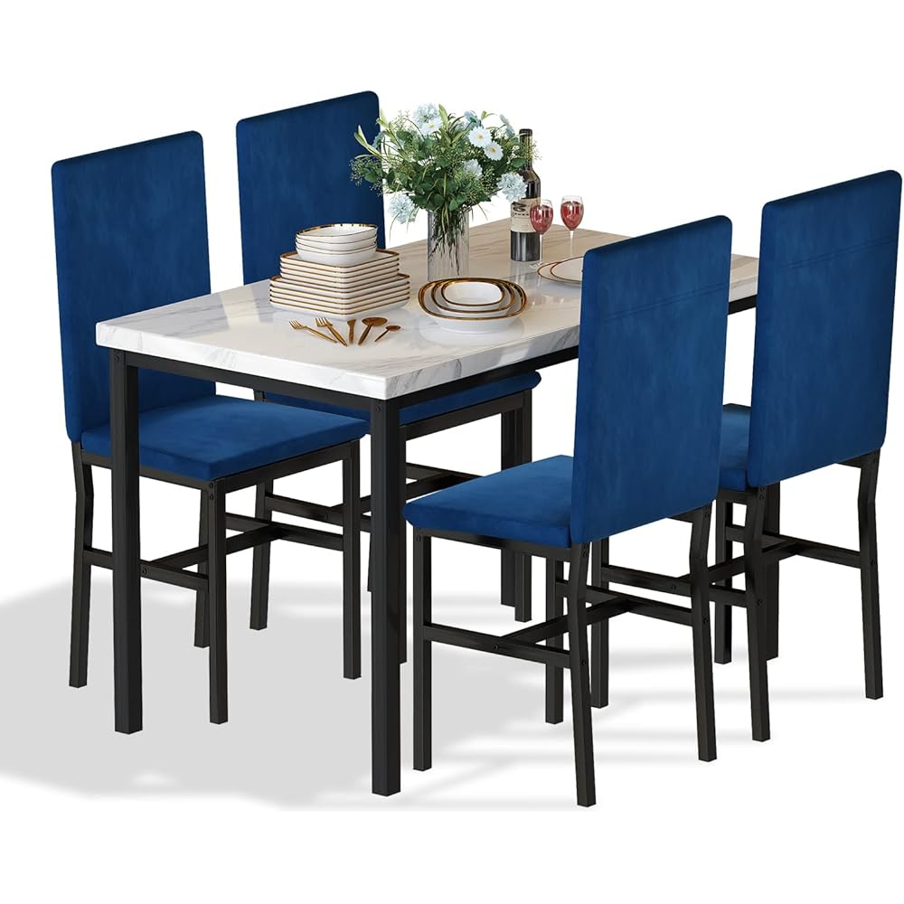 37/mo Finance Hooseng Dining Table Set for 4 Space Saving Kitchen