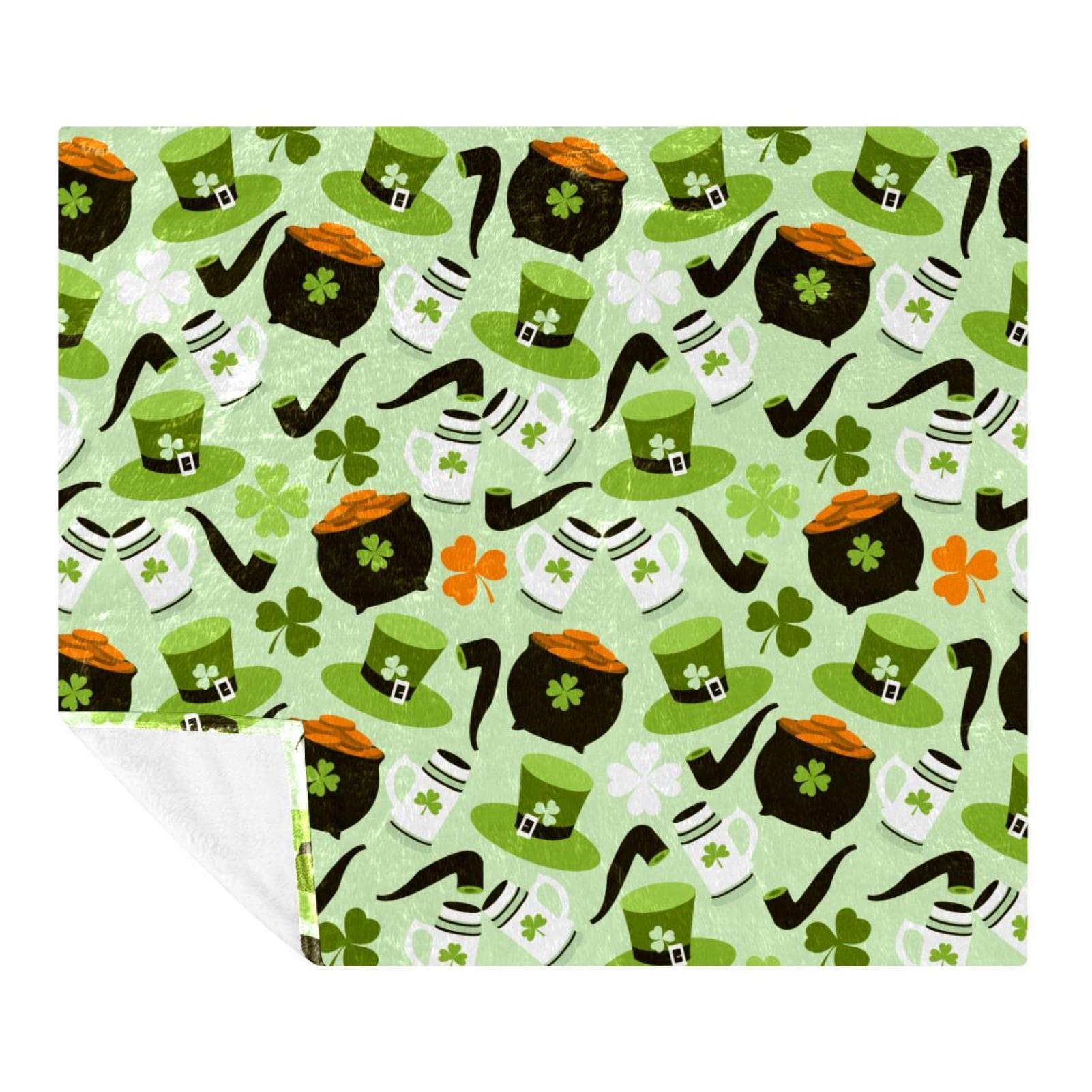 Couverture de voyage Clovers plaid lit et canapé pour les soirées