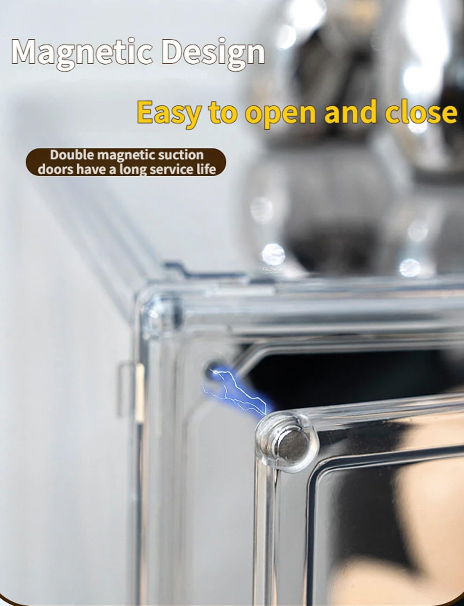 Vitrina de panadería, vitrina de postres de acrílico transparente con estantes extraíbles para pasteles, pasteles y donas