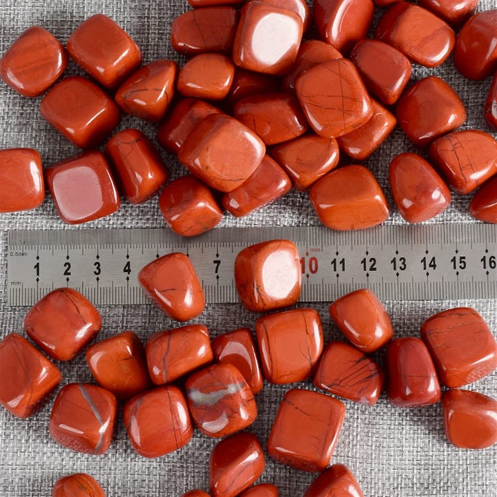 100g de Piedras Preciosas a Granel, Jaspe Rojo Natural, Cristal y Cuentas de Piedra caída for Cristales, fengshui, decoración del hogar, Adornos de Regalo