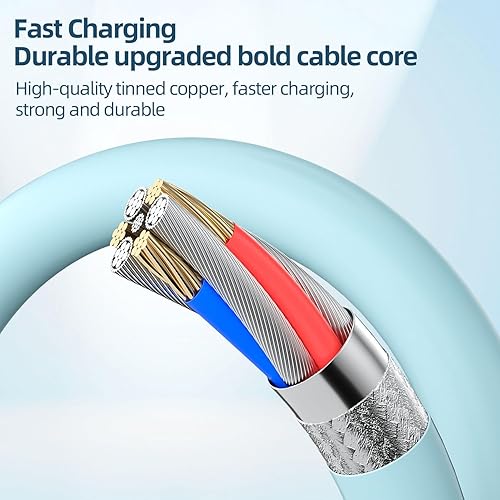 Miniatura 7 de Cargador para iPhone de carga rápida de 20 W PD USB-C cargador de pared y cable de carga USB C de 6 pies para iPhone compatible con iPhone 14 13 12