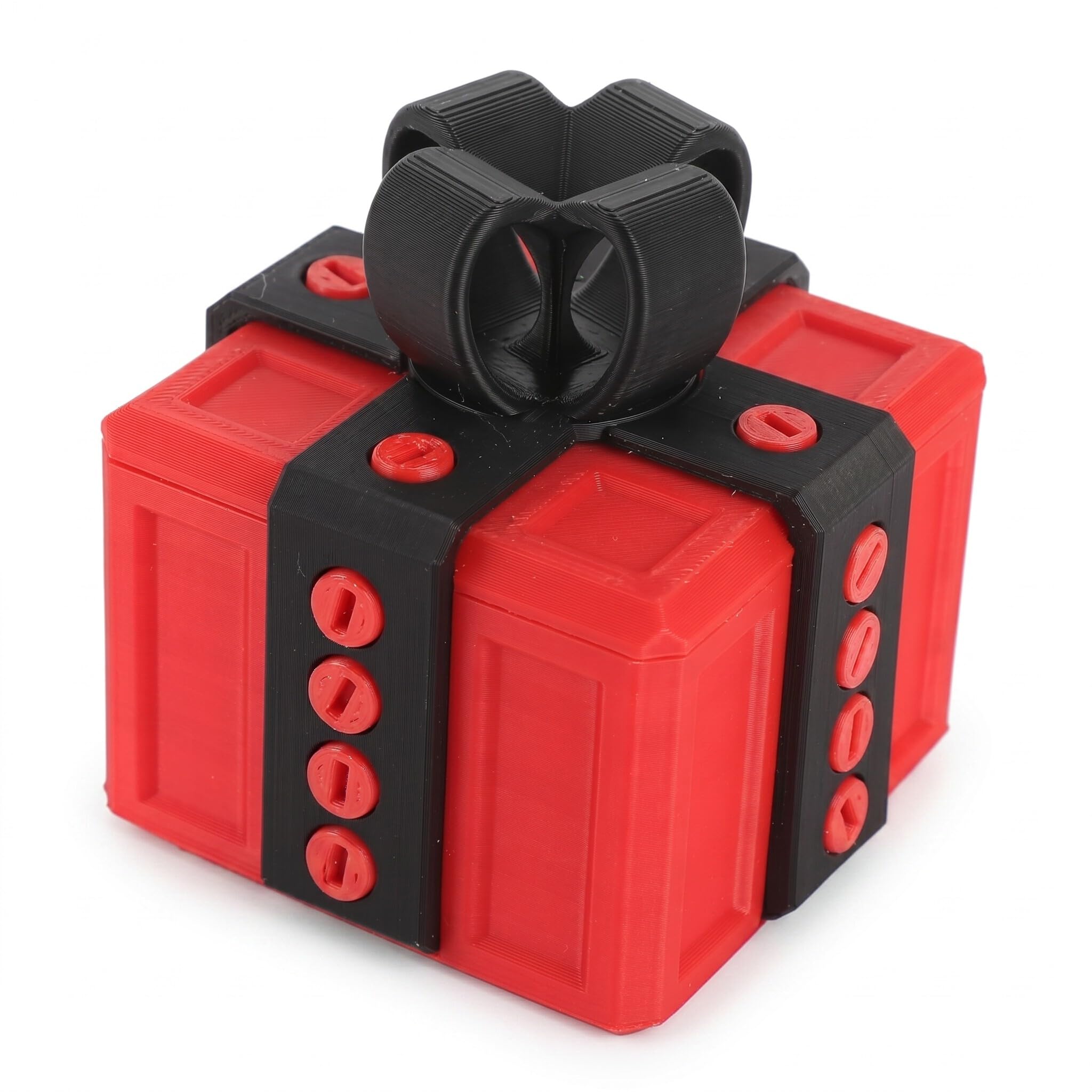 Boîte ennuyeuse avec vis mécanisme de verrouillage mécanique et coffret cadeau nouveauté 3D