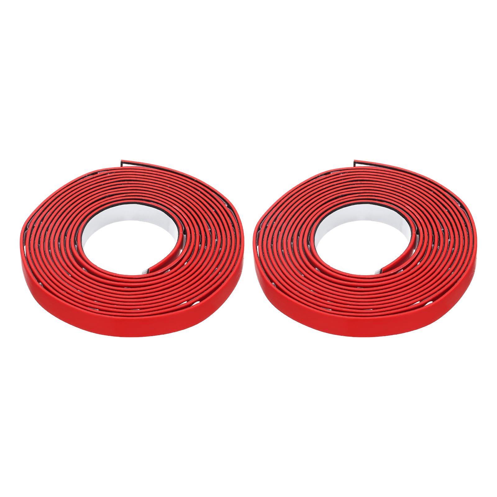 Nexarelle 2PCS Smoke Fire Seal Strip, 9.8 Feet Expandable Door Seal Tape Self Adhesive Graphite Rubber Composite Material for Fire Rated Windows Steel Doors, 12mm/0.47" Wx 2mm/0.08" T, Red