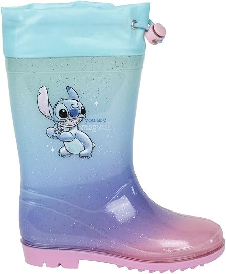 CERDÁ LIFE'S LITTLE MOMENTS Bottes de pluie Stitch imperméables et antidérapantes pour enfant